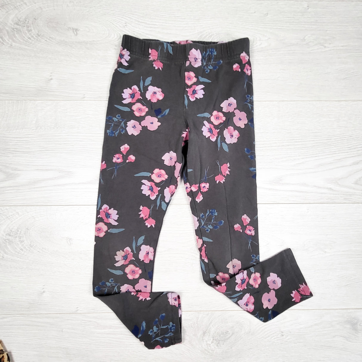 Carters grey floral print leggings. Size 7