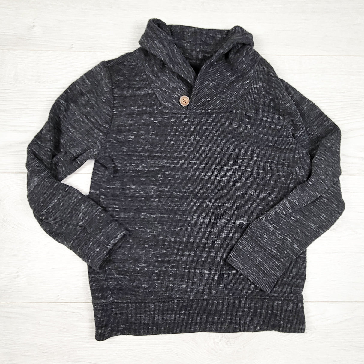 Old Navy heathered black pullover knit top. Size 5T