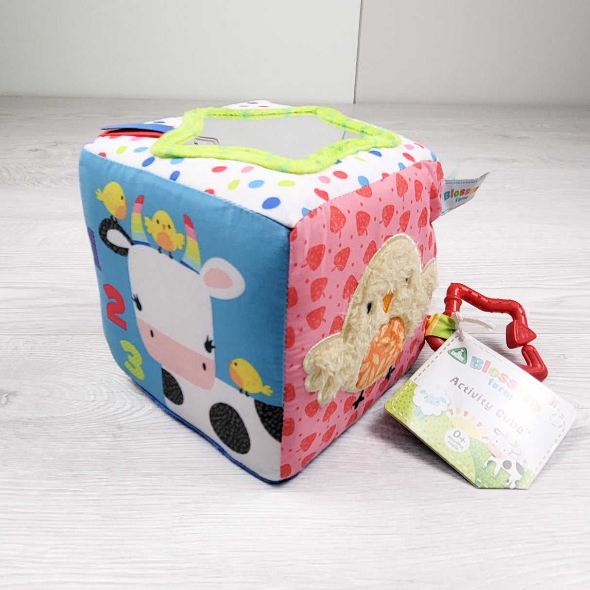 NEW -  Early Learning Company Blossom Farm plush activity cube