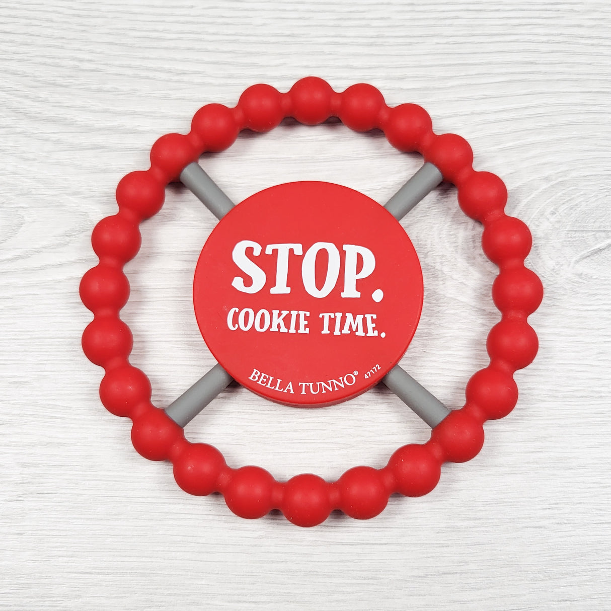 Bella Tunno "STOP. COOKIE TIME." Silicone Happy Teether