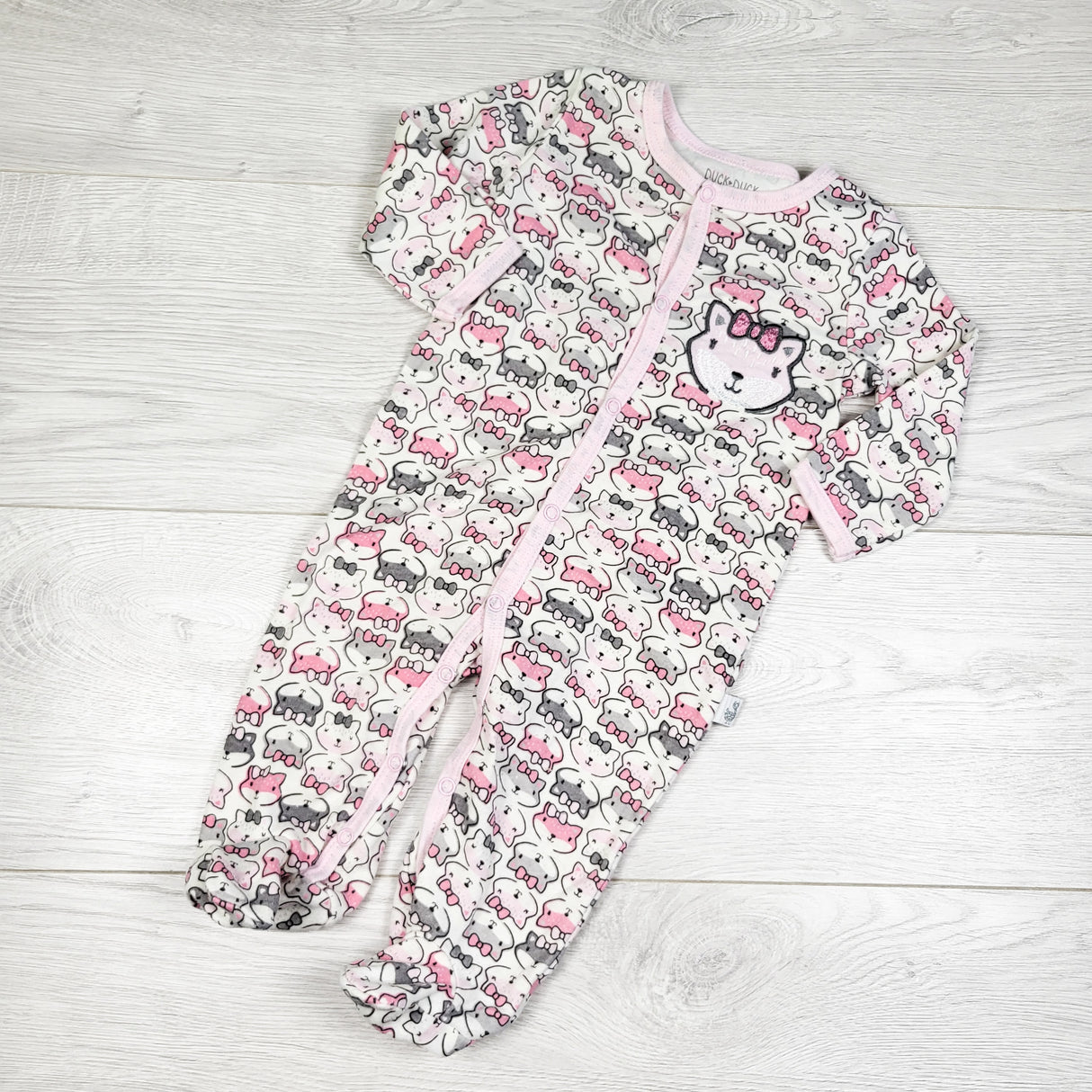 Duck Duck Goose cotton sleeper with foxes. Size 3-6 months