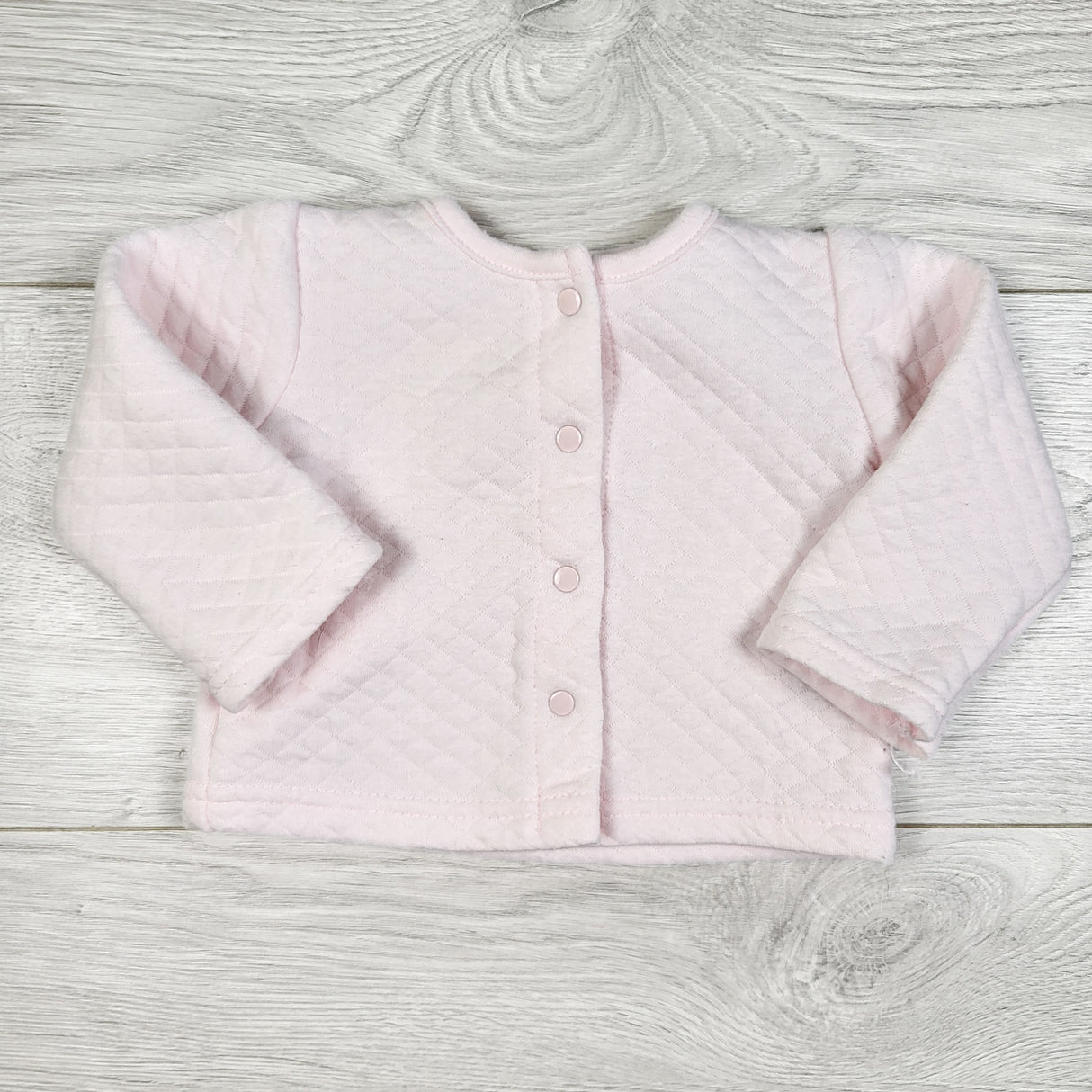 Kyle and Deena pink quilted snap button top. Size 3-6 months