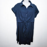 Ripe Maternity Colette Tie Up Linen Blend Dress. Size LARGE - Retails for $180 New