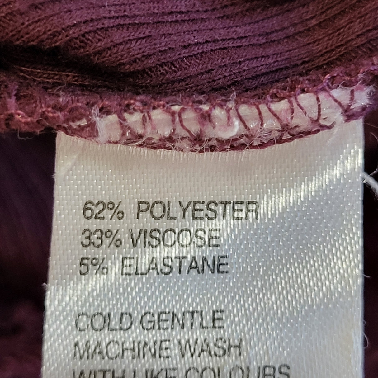 Ripe Maternity Maroon "Tessa" Ribbed Knit Nursing Top. Size XL