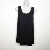Hazel and Jools black bamboo blend swing tank. Size XL