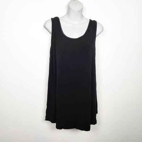 Hazel and Jools black bamboo blend swing tank. Size XL