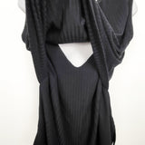 Ripe Maternity black ribbed nursing top. Size large