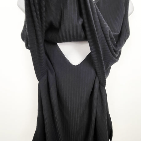 Ripe Maternity black ribbed nursing top. Size large
