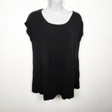 Ripe Maternity black ribbed nursing top. Size large