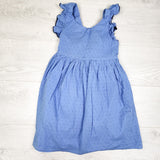 Sigrid Olson Kids blue striped textured dress. Size 7
