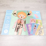 Wondertoys Wooden Human Body Magnetic Puzzle