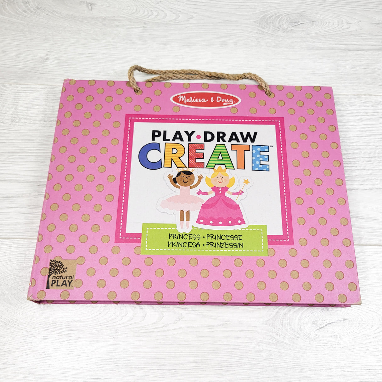 Melissa & Doug Natural Play: "Play, Draw, Create" Reusable Princess Drawing & Magnet Kit