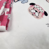 Gap pink and white 2pc PJs with dogs. Size 8 - AS IS