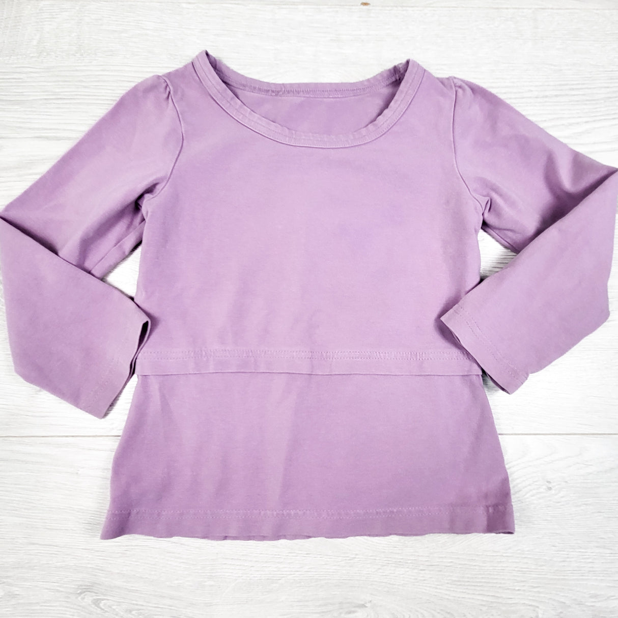 Peekaboo Beans purple long sleeve top. Size 4T