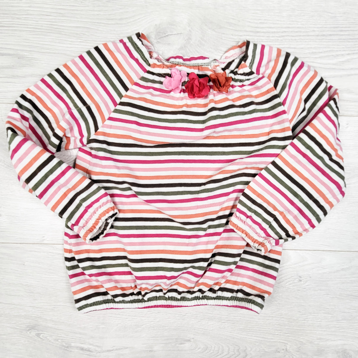 Oshkosh multi-striped long sleeve top. Size 4T