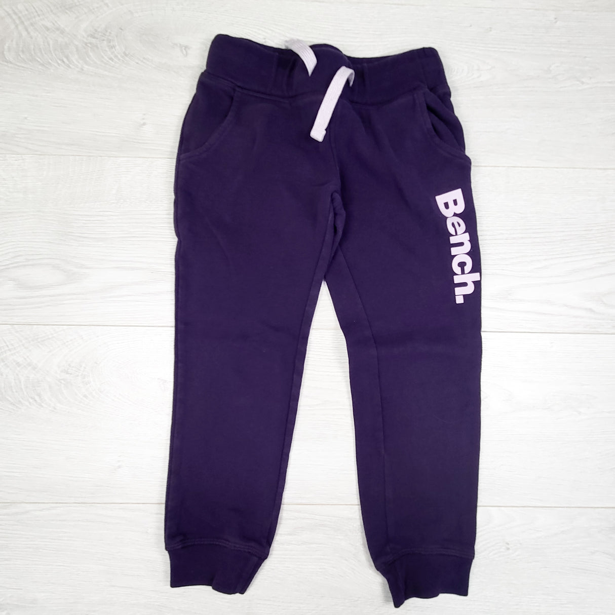 Bench purple terry joggers. Size 5/6