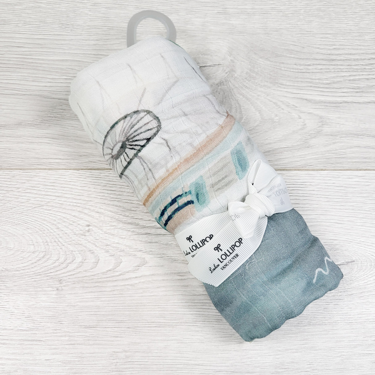 NEW - Loulou Lollipop Vancouver themed muslin bamboo blend swaddle