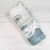 NEW - Loulou Lollipop Vancouver themed muslin bamboo blend swaddle