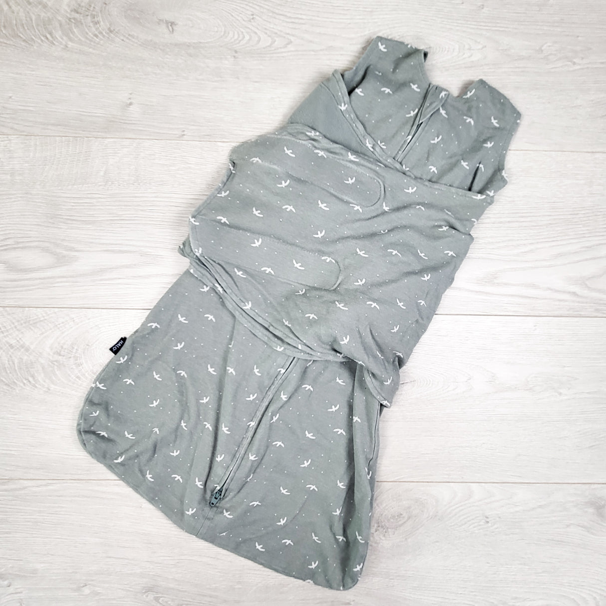 Halo swaddle sleep sack with birds. Size 3-6 months