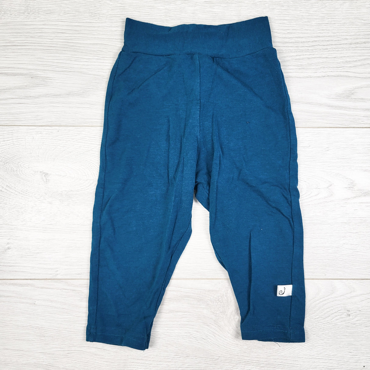 Hazel and Jool teal bamboo blend pants. Size 6-12 months