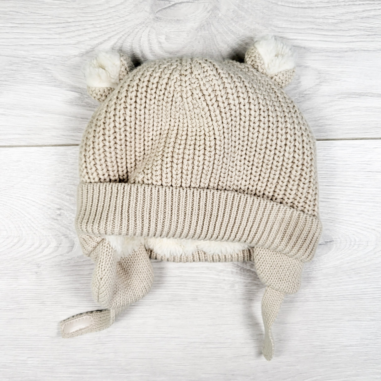 Gap tan minky lined bear ear toque. Size tag missing but approx 6-12 months