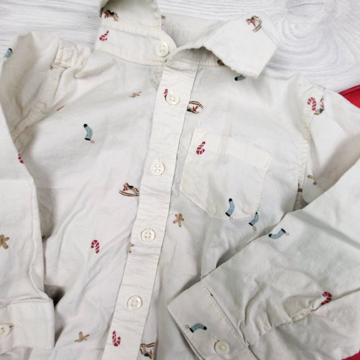 Carters 2pc bodysuit set with holiday theme. Size 18 months
