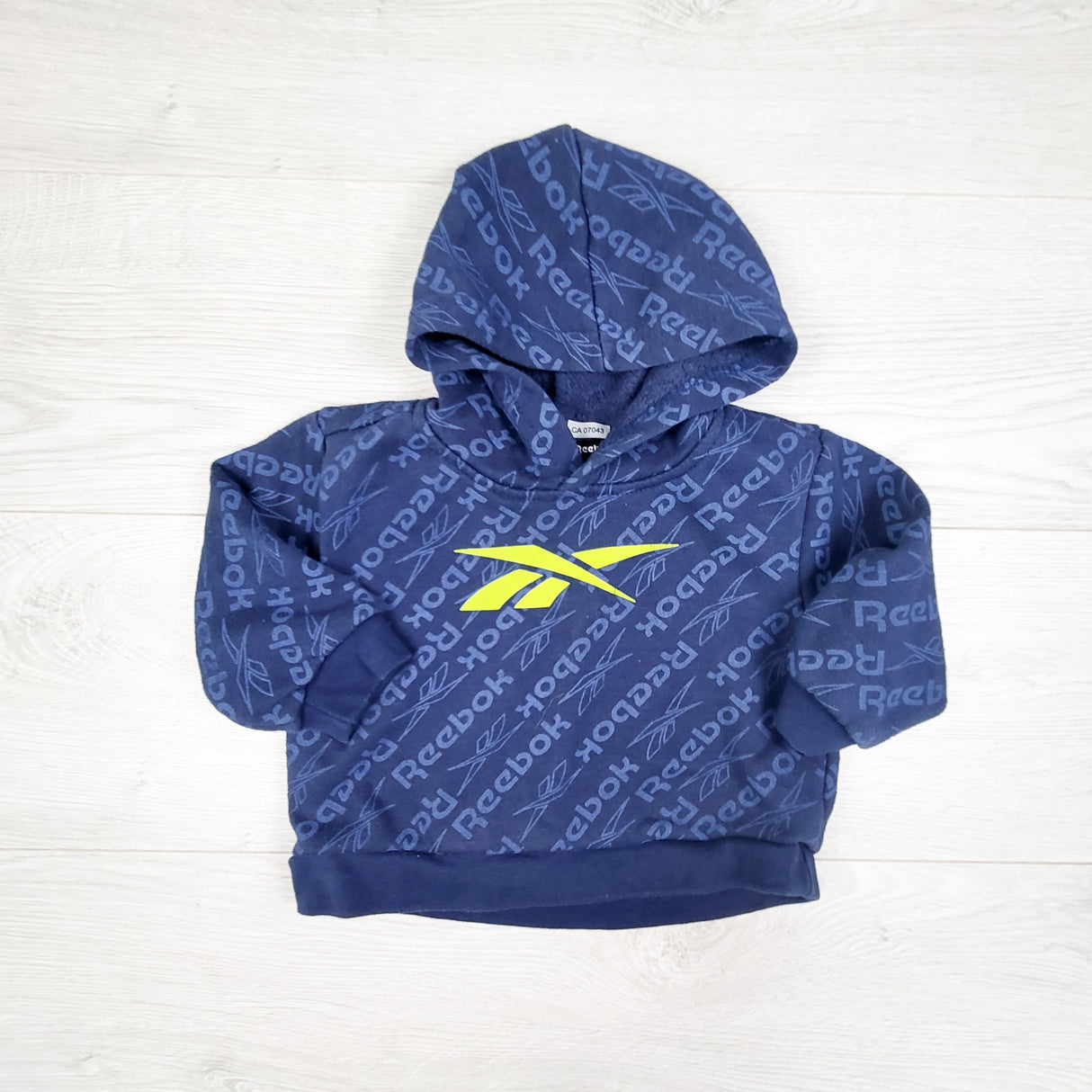 Reebok blue pullover hoodie. Size 12 months