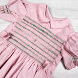 Vintage Bessbea Frocks Girls Hand-Smocked Pink Dress - AS IS. Approx size 12-18 months