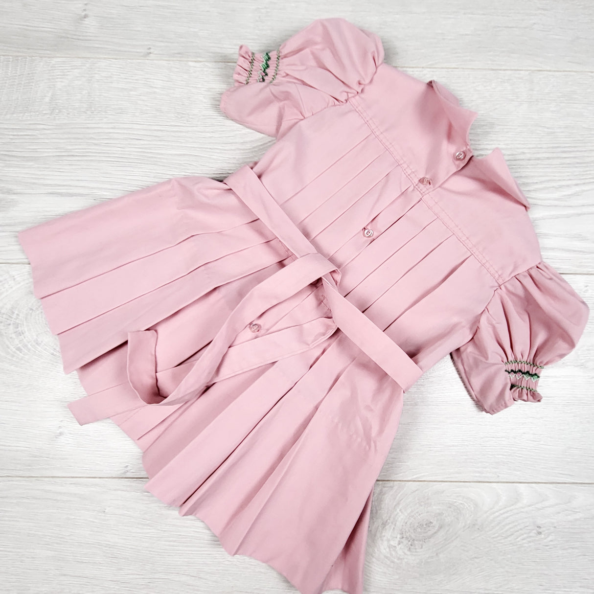 Vintage Bessbea Frocks Girls Hand-Smocked Pink Dress - AS IS. Approx size 12-18 months