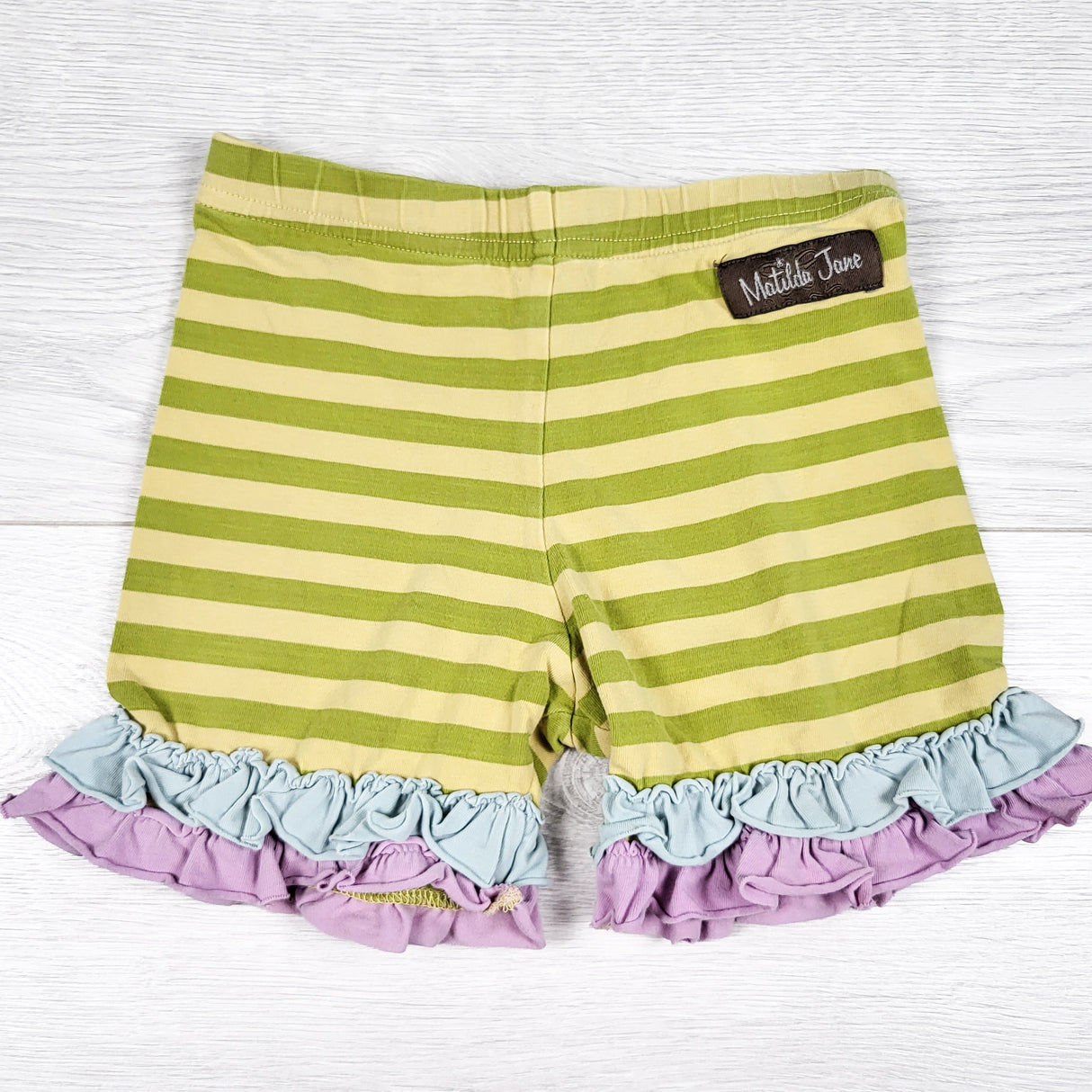 Matilda Jane striped ruffle short. Size 4T