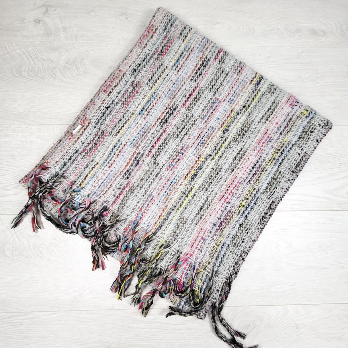 Woven blanket scarf