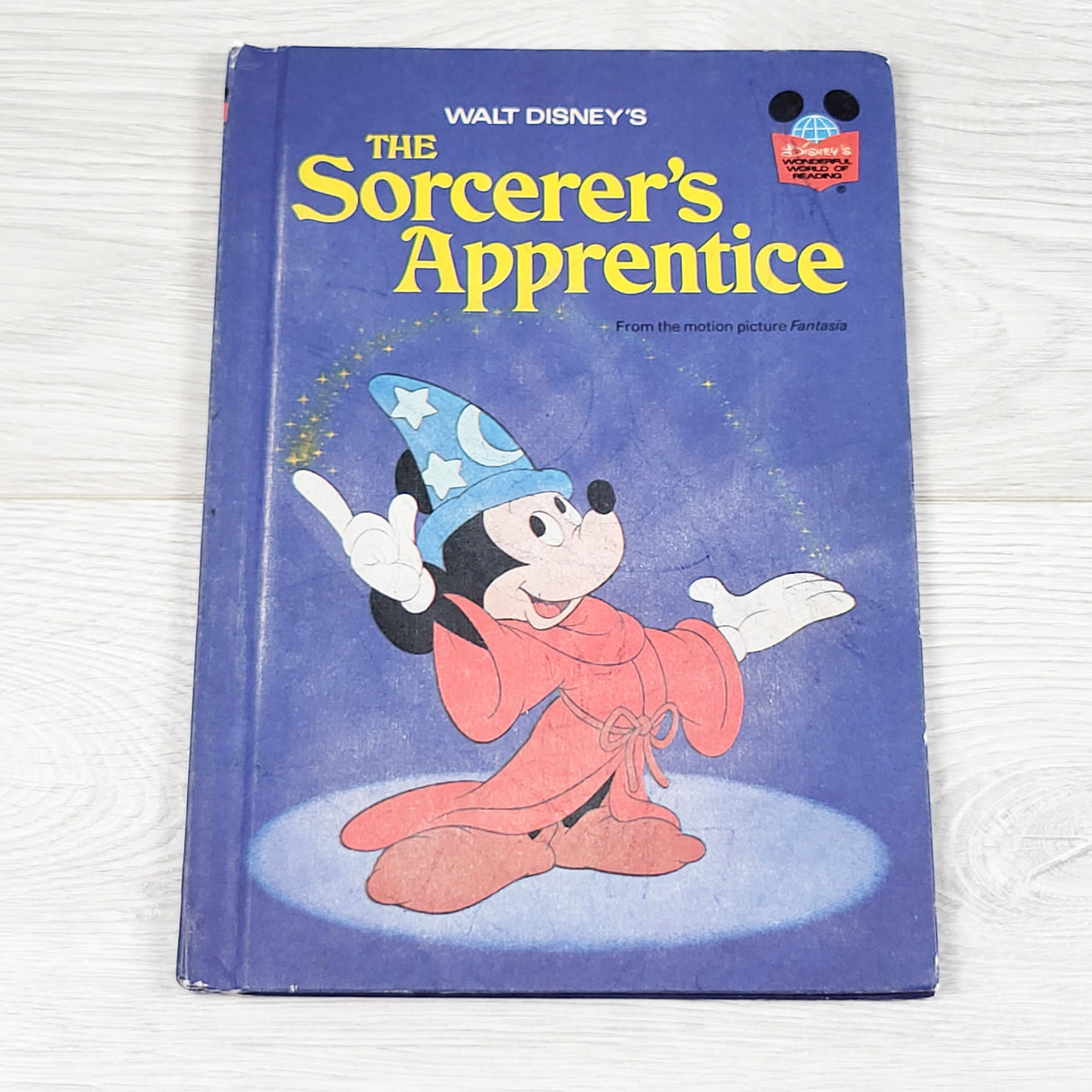 Vintage 1977 Disney "The Sorcerer's Apprentice" hardcover book - AS IS
