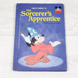 Vintage 1977 Disney "The Sorcerer's Apprentice" hardcover book - AS IS