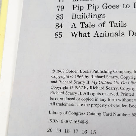 Vintage 1968 Richard Scarry's Best Storybook Ever hardcover book (sorry,no shipping)