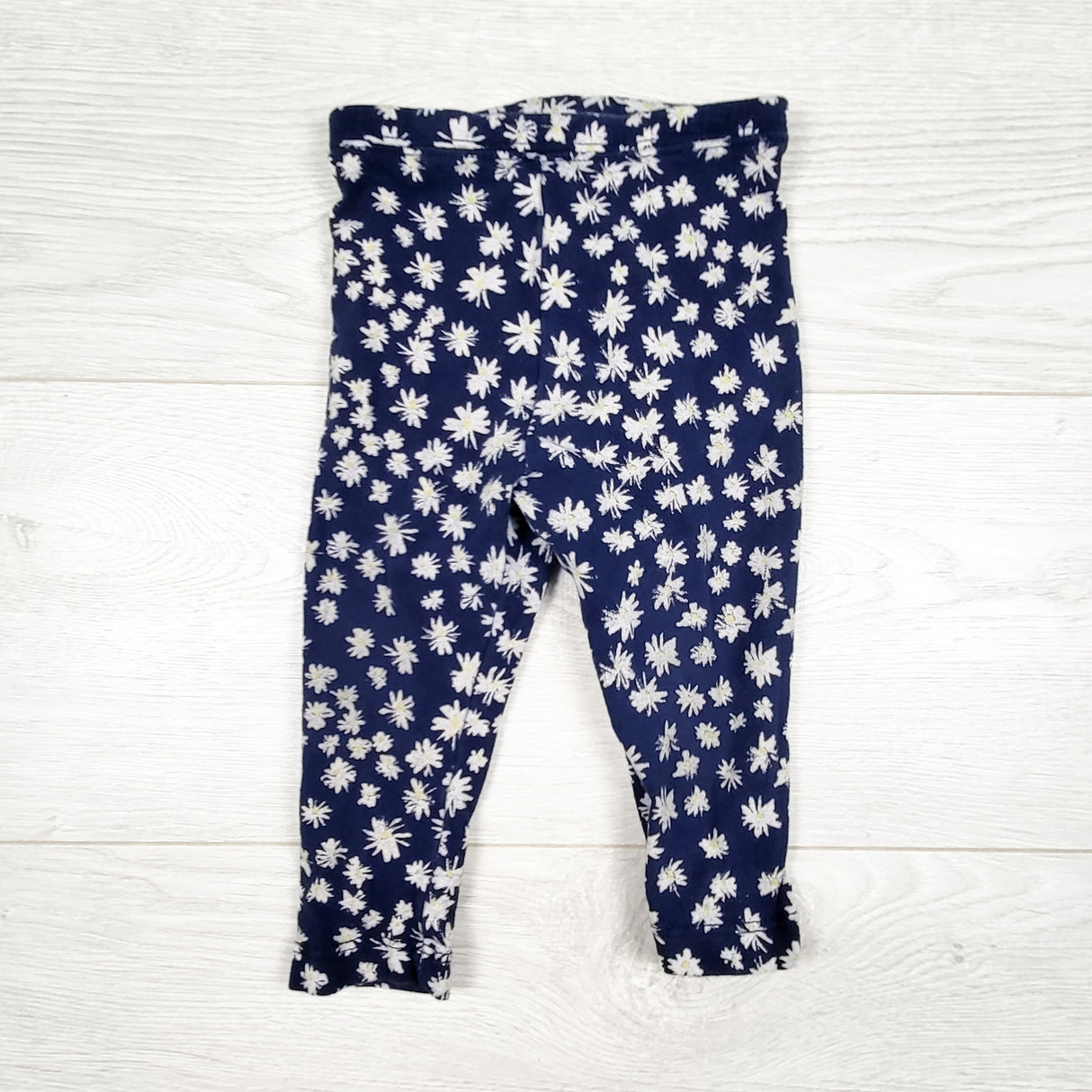 Old Navy navy floral print leggings. Size 12-18 months