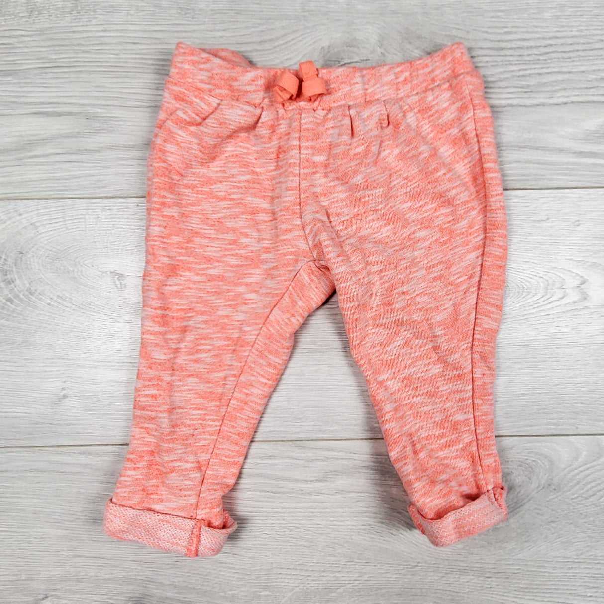 Children's Place bright heathered coral pants. Size 12-18 months