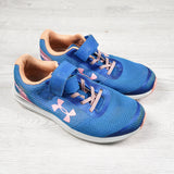 Under Armour blue running shoes. Youth size 3