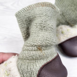 Nooks Designs felted wool booties. Size 4 - AS IS
