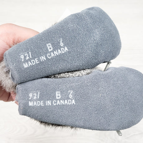 NEW - Laurentian Chief sky blue suede moccasins. Size 6