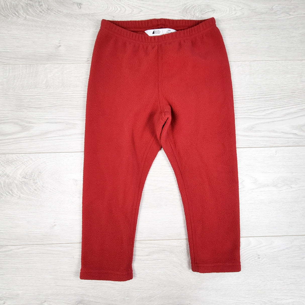 MEC red fleece pants. Size 24 months