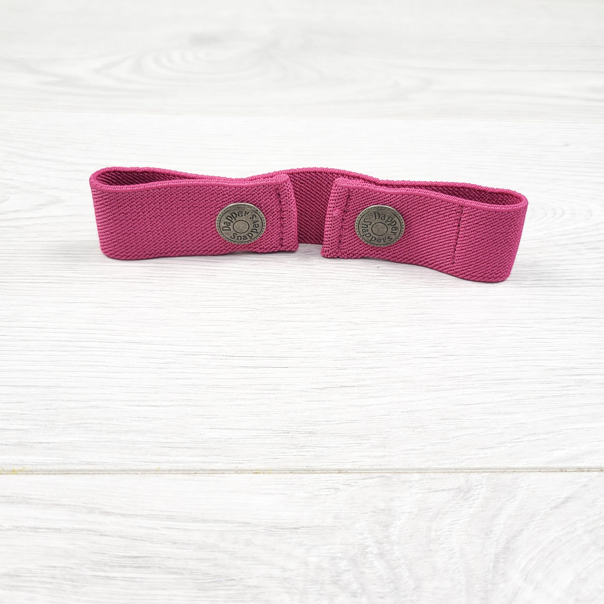 Pink "Dapper Snapper" - hooks on back of pants to fix droopy waist :)