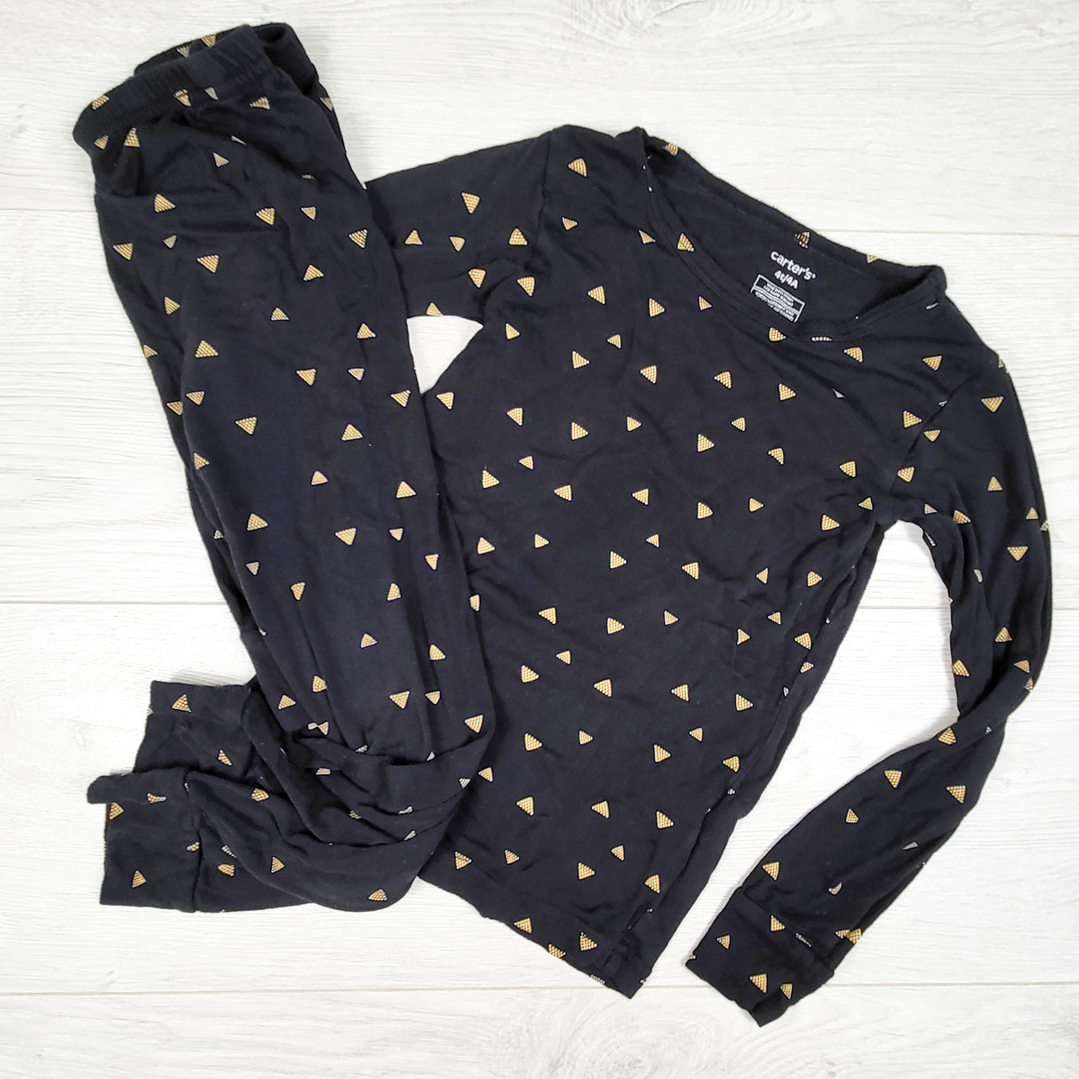 Carters black Eco-Vera bambo FEEL 2pc PJs. Size 4T