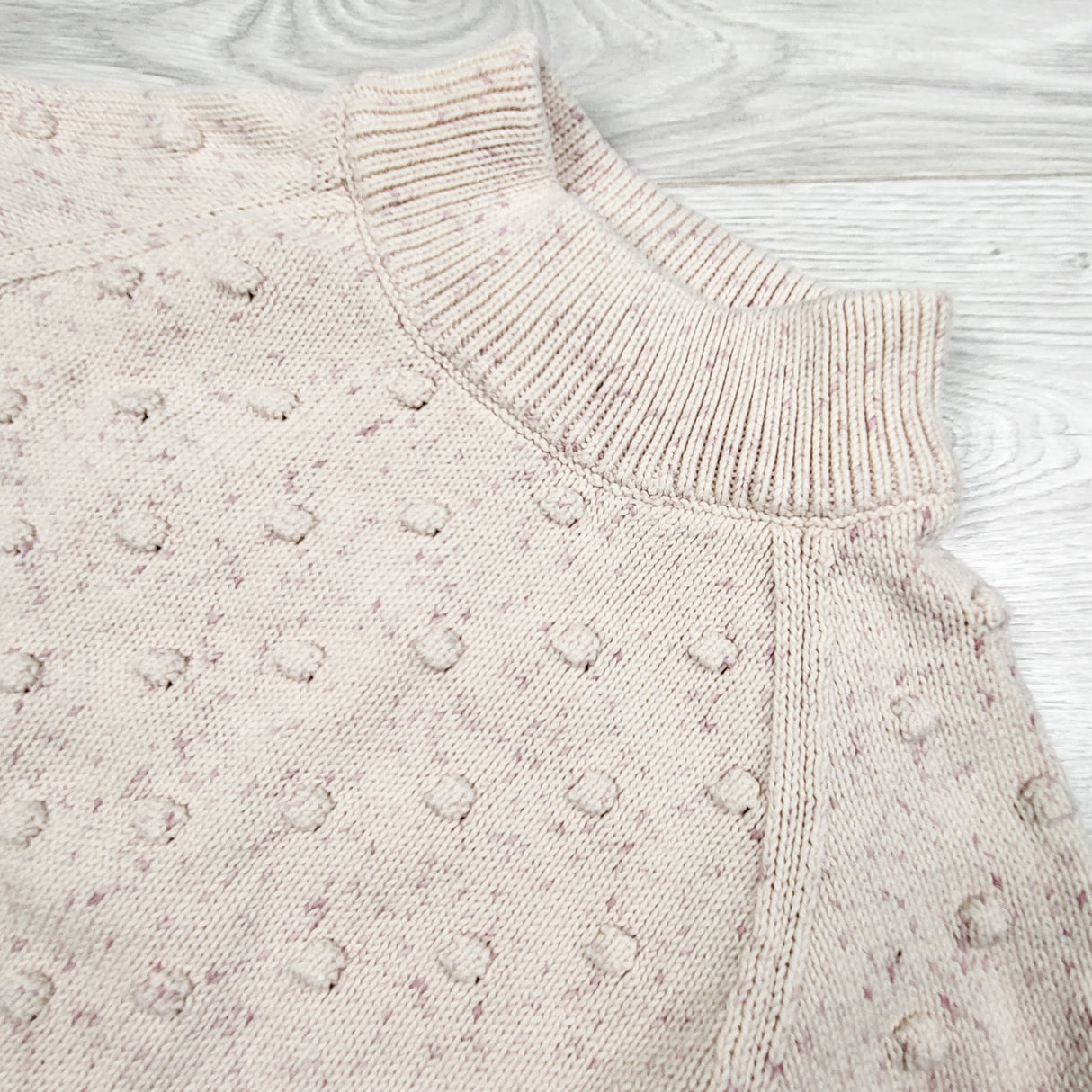 Jamie Kay pastel pink "Dotty Knit" sweater. Size 4T