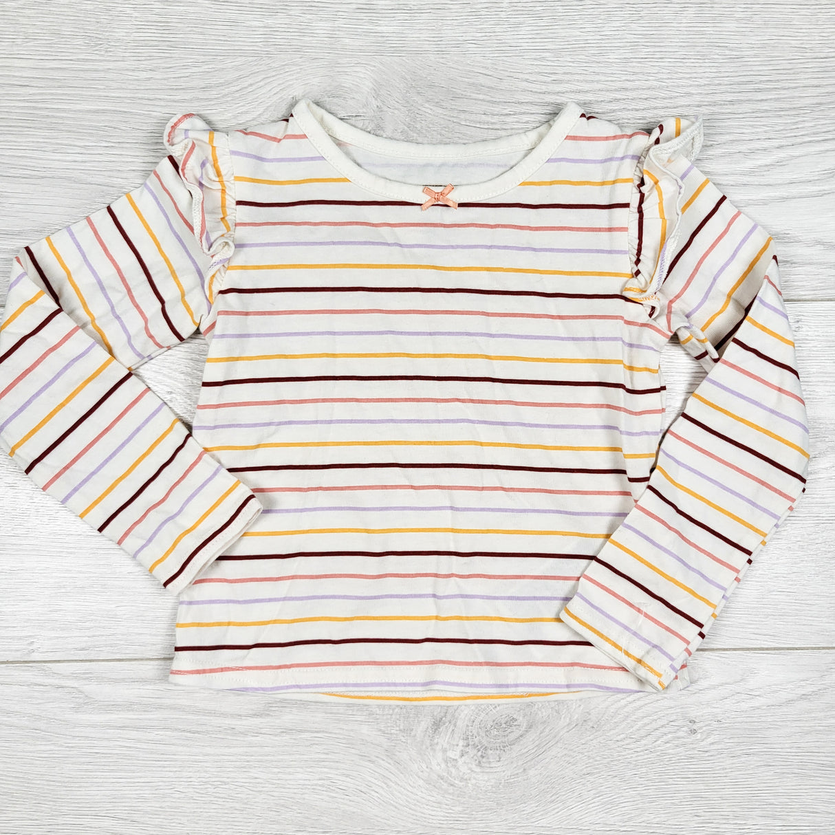 Levi's white striped long sleeve top. Size 2T