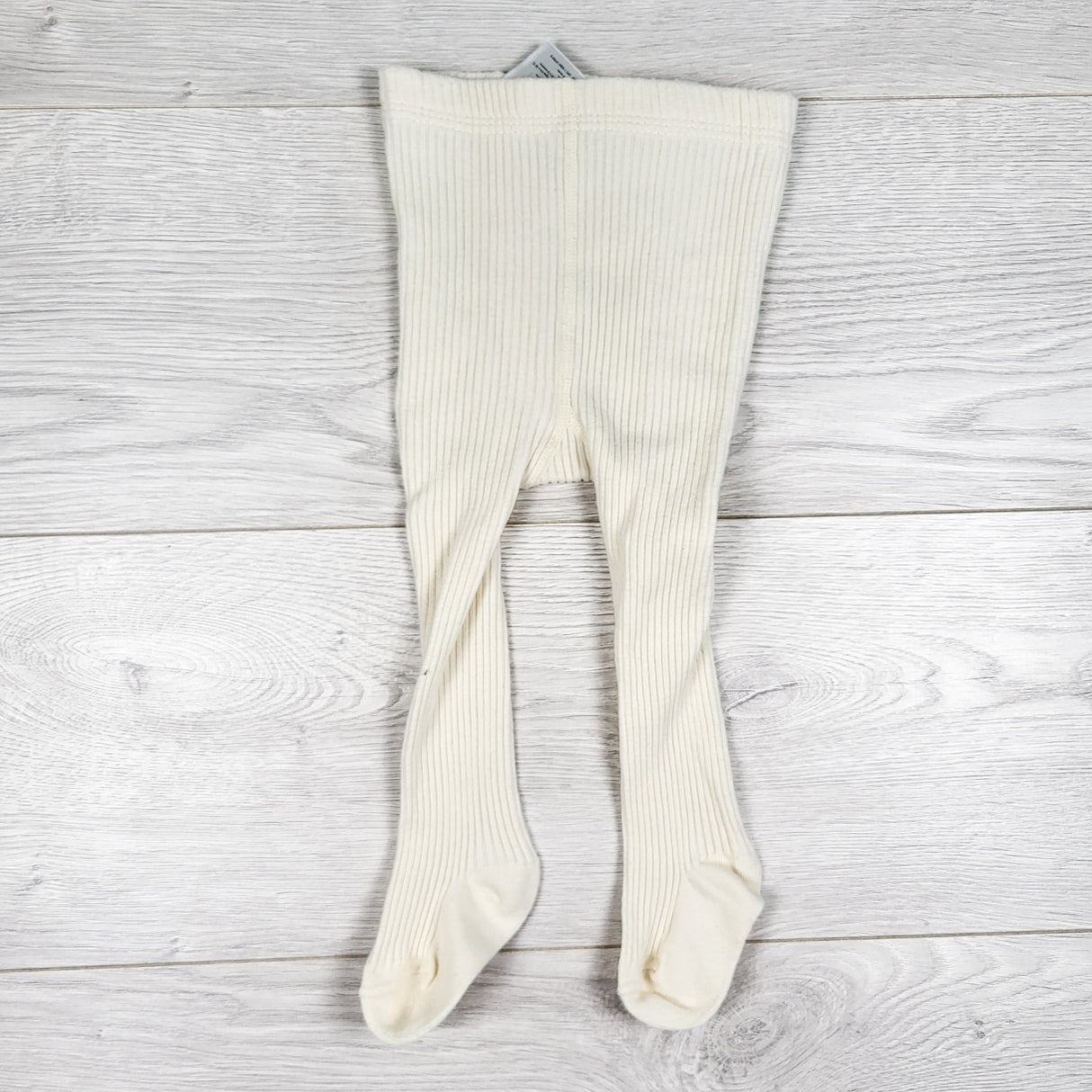 Carters cream coloured ribbed tights. Size 18 months
