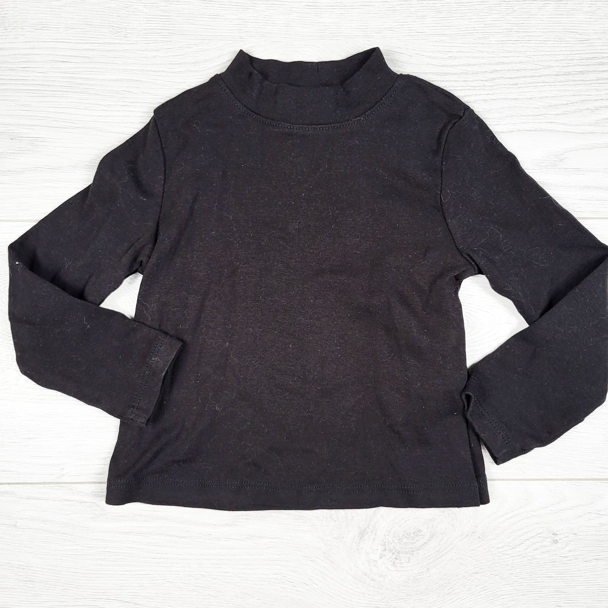 H and M black long sleeve mock neck top. Size 18-24 months