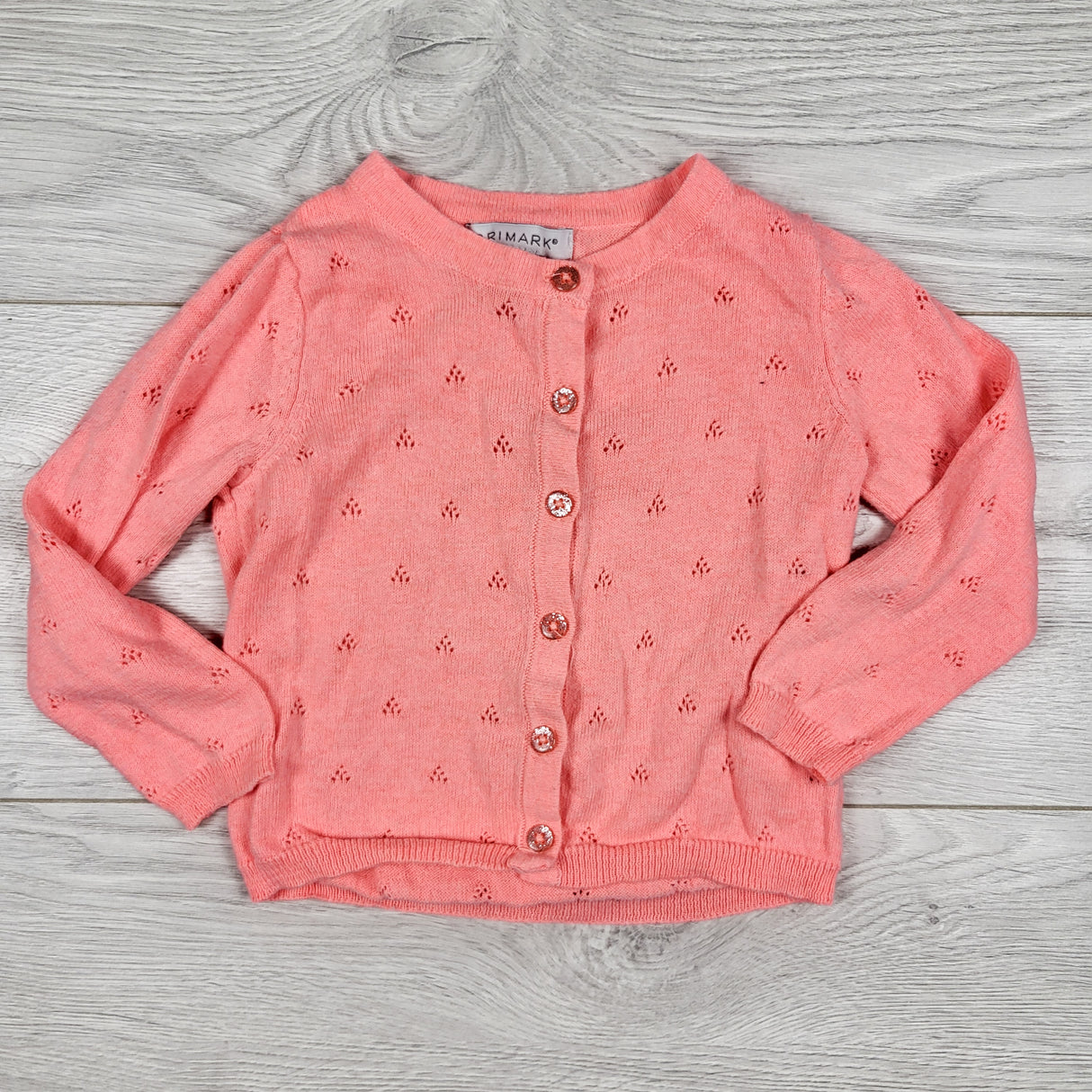 Primark pink lightweight cardigan sweater. Size 18-24 months