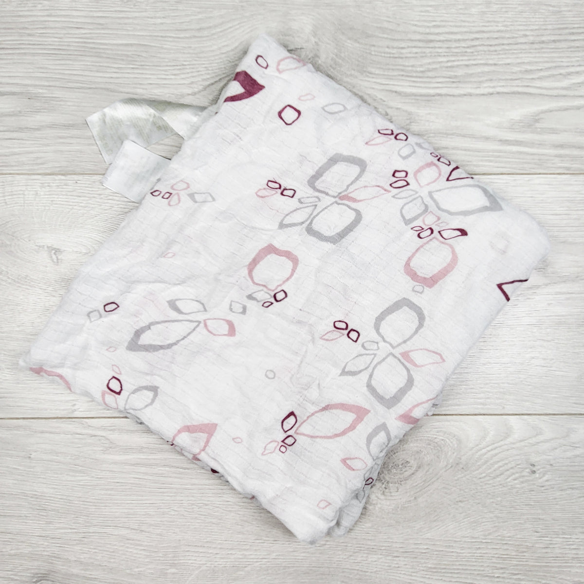 Aden by Aden + Anais white patterned bamboo blend swaddle