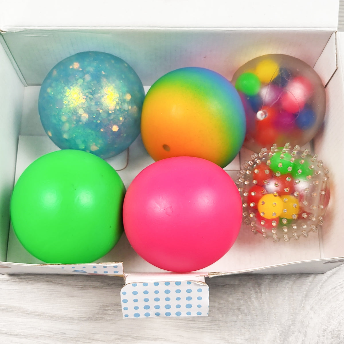 Lot of squishy sensory balls