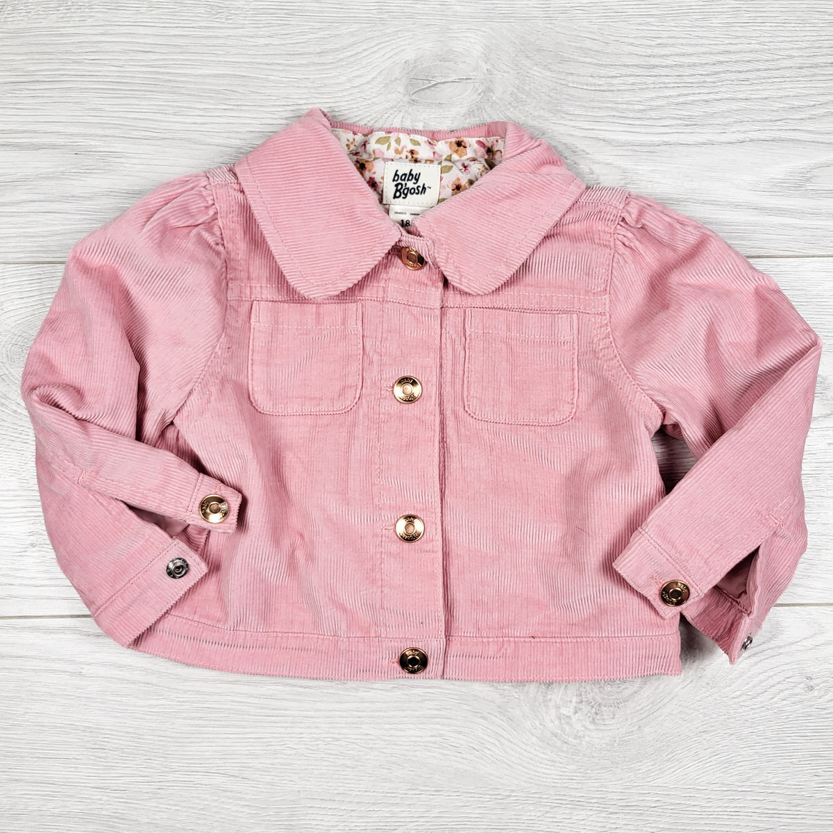 Oshkosh pink corduroy jacket. Size 18 months